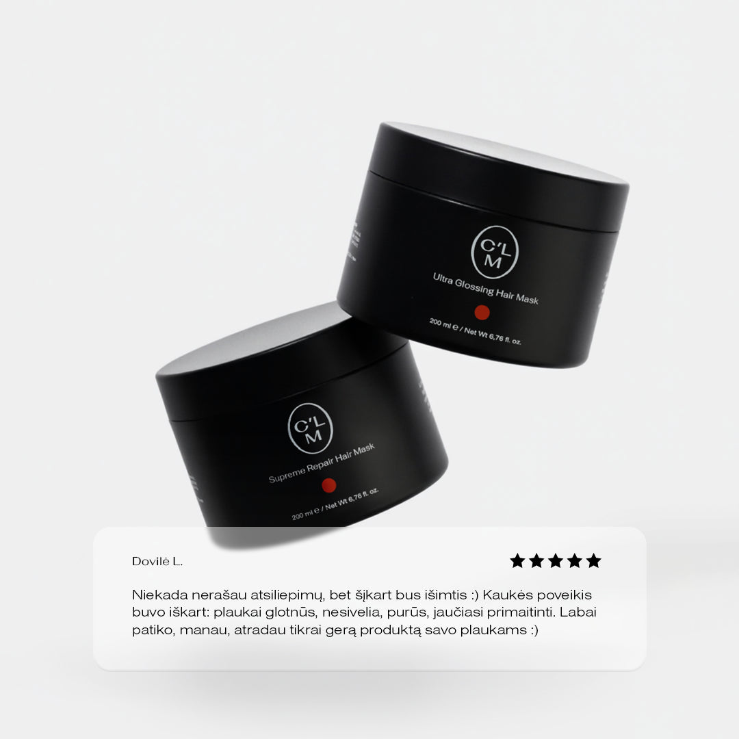 Maitinamoji žvilgesio suteikianti plaukų kaukė 200ml