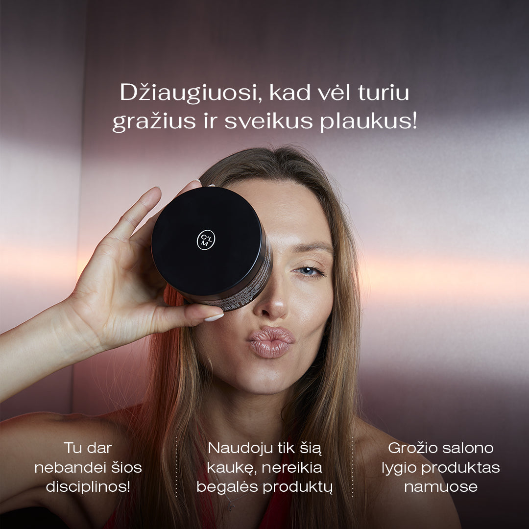 Maitinamoji žvilgesio suteikianti plaukų kaukė 200ml