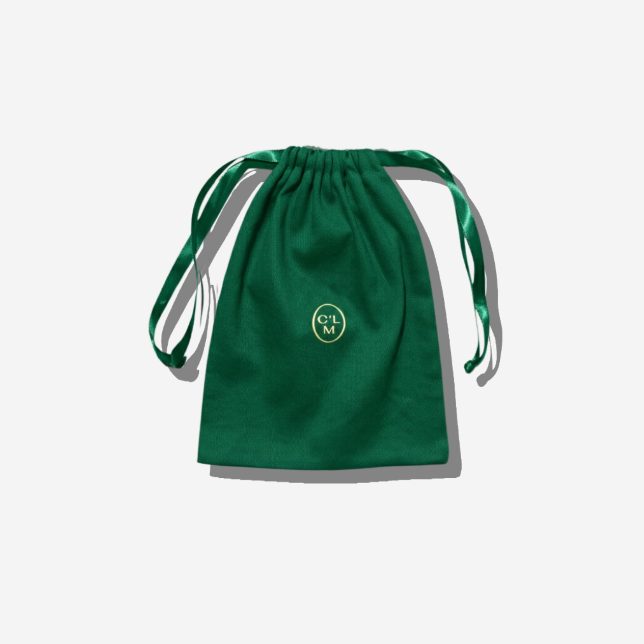 Green fabric gift bag (mini) 17X23