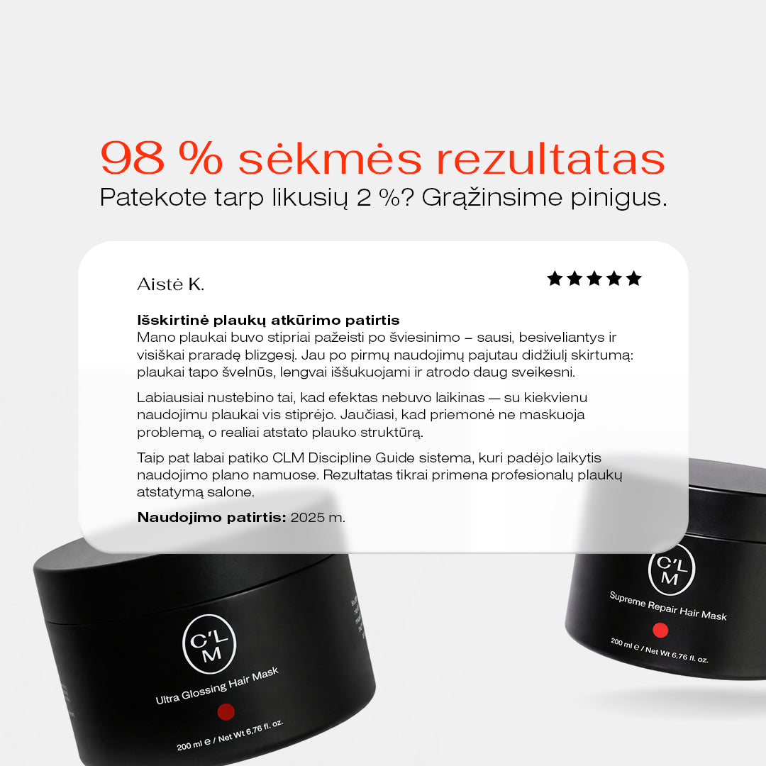 Maitinamoji žvilgesio suteikianti plaukų kaukė 200ml