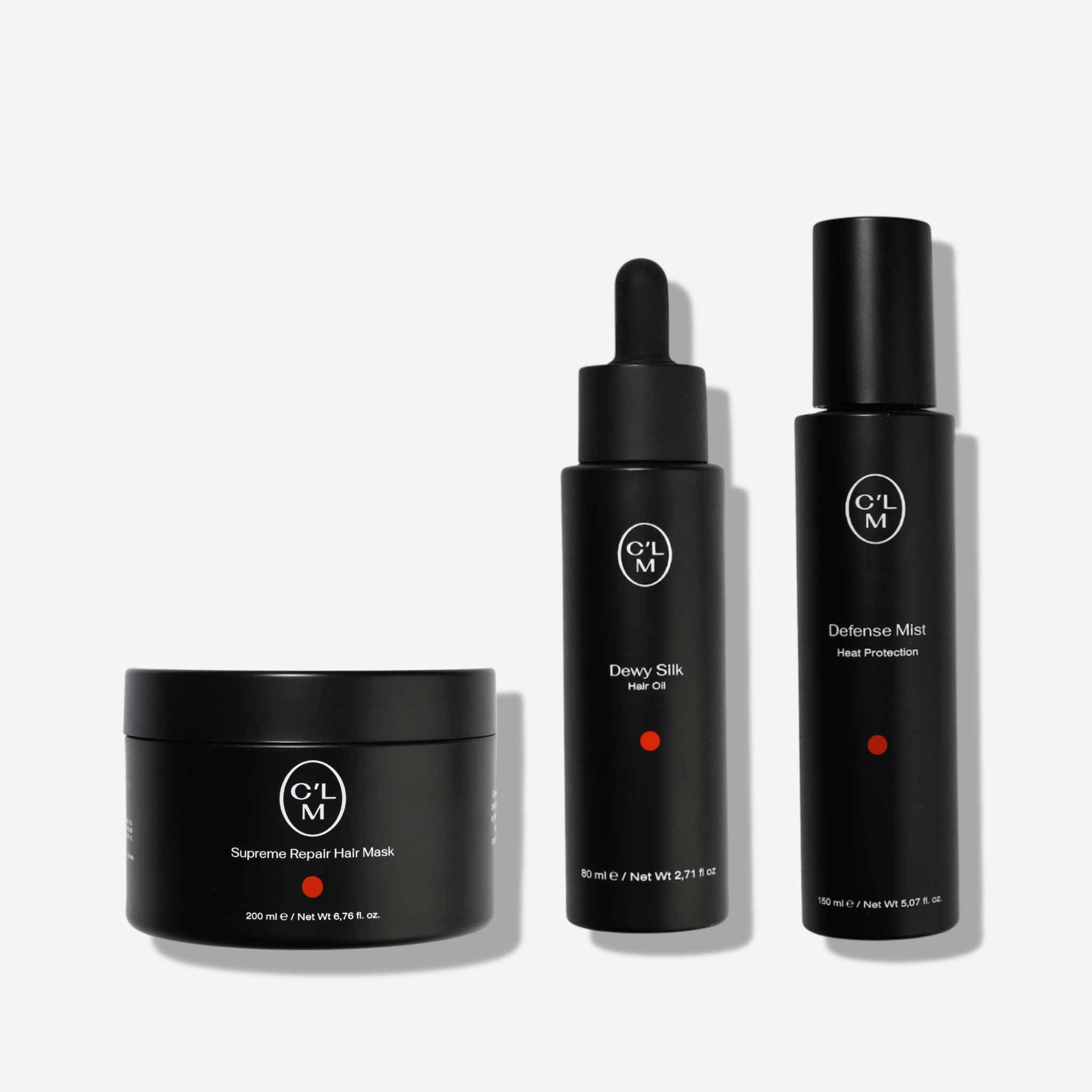 Plaukus atstatantis ir apsaugantis nuo karščio rinkinys