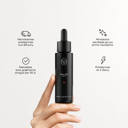 Drėkinantis ir žvilgesio suteikiantis plaukų aliejus 80ml