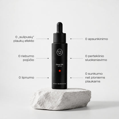 Drėkinantis ir žvilgesio suteikiantis plaukų aliejus 80ml