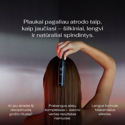 Drėkinantis ir žvilgesio suteikiantis plaukų aliejus 80ml