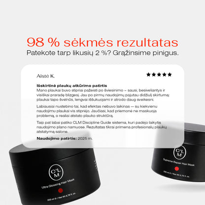 Maitinamoji žvilgesio suteikianti plaukų kaukė 200ml